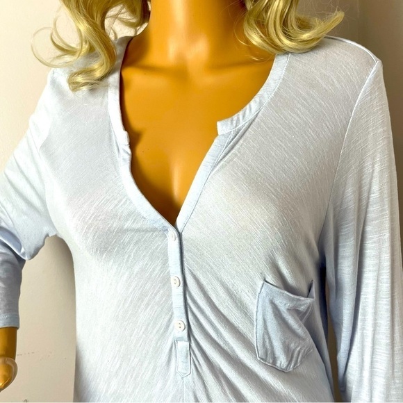 Philosophy V-Neck High-Low Blouse – Blue – Size Medium - Picture 2 of 11